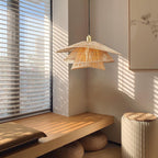 Weaver Lampe Suspendue Rattan Tissé Superposé - Neutralighting