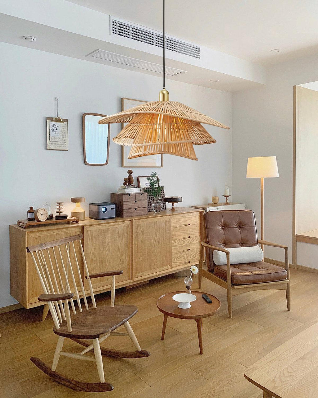 Weaver Lampe Suspendue Rattan Tissé Superposé - Neutralighting