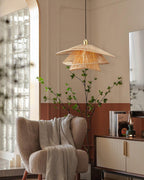 Weaver Lampe Suspendue Rattan Tissé Superposé - Neutralighting