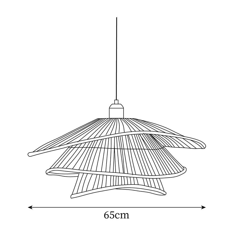 Weaver Lampe Suspendue Rattan Tissé Superposé - Neutralighting