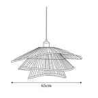 Weaver Lampe Suspendue Rattan Tissé Superposé - Neutralighting