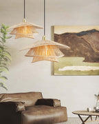 Weaver Lampe Suspendue Rattan Tissé Superposé - Neutralighting