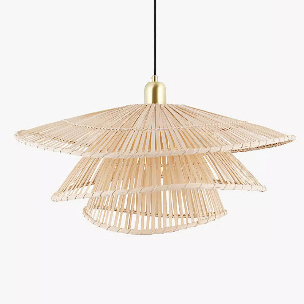 Weaver Lampe Suspendue Rattan Tissé Superposé - Neutralighting