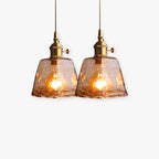 Zina Suspension Géométrique Vintage Verre. Laiton. Salon - Neutralighting