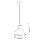 Weiana Suspension Verre Ondulé Coquillage Vintage - Neutralighting