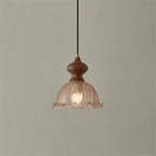Weiana Suspension Verre Ondulé Coquillage Vintage - Neutralighting