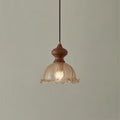 Weiana Suspension Verre Ondulé Coquillage Vintage - Neutralighting