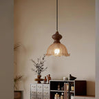 Weiana Suspension Verre Ondulé Coquillage Vintage - Neutralighting