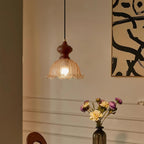 Weiana Suspension Verre Ondulé Coquillage Vintage - Neutralighting