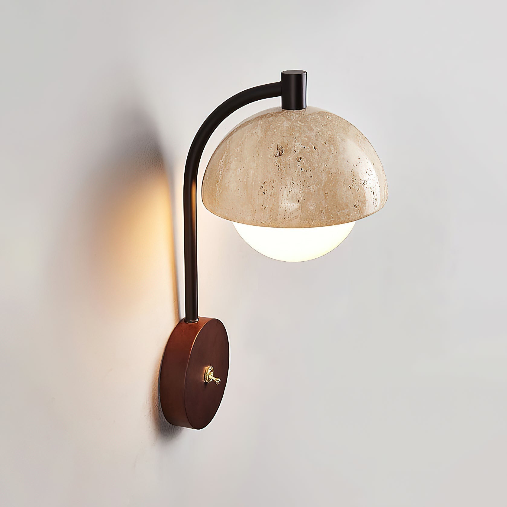 Civarir Applique Murale Travertin Beige Moderne - Neutralighting