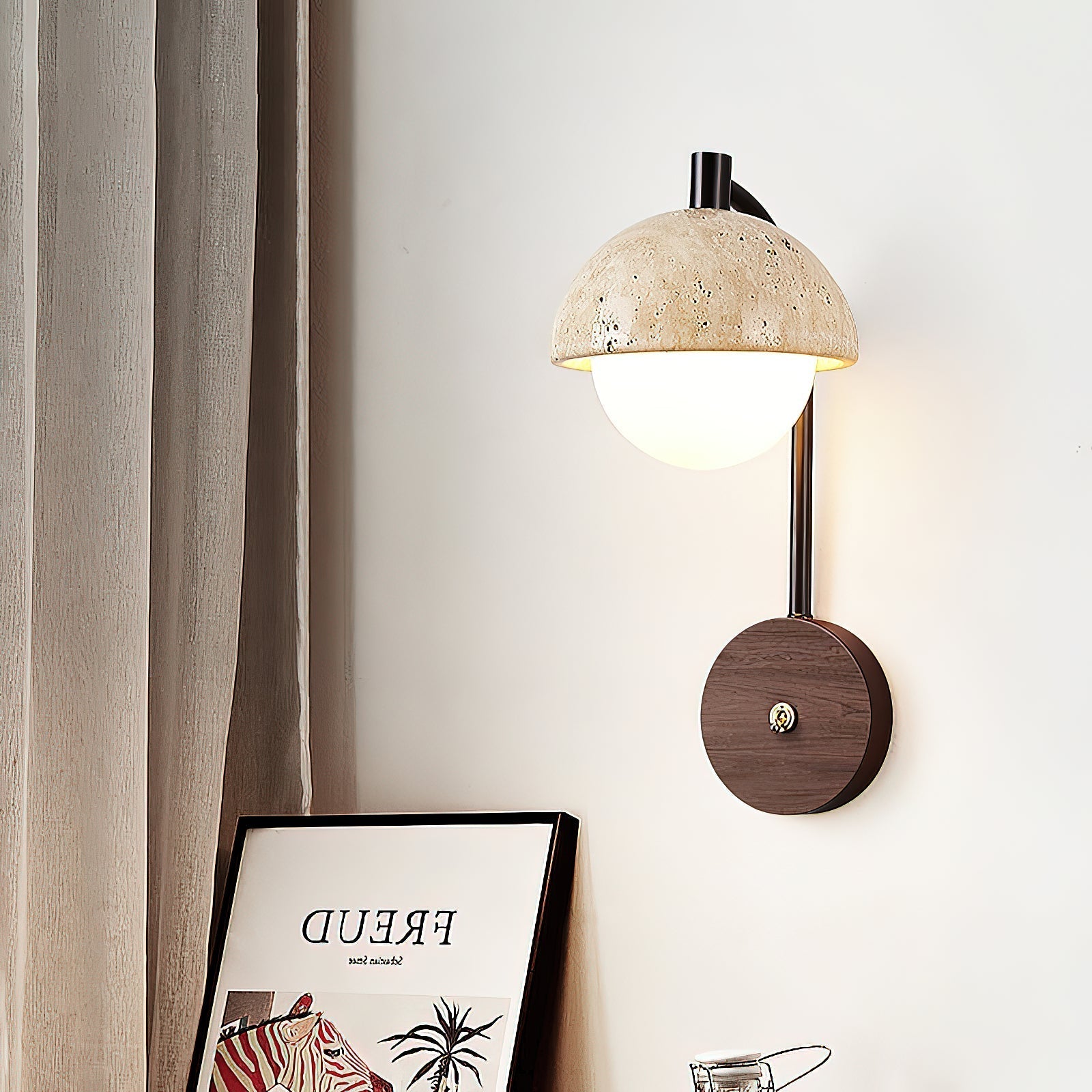 Civarir Applique Murale Travertin Beige Moderne - Neutralighting