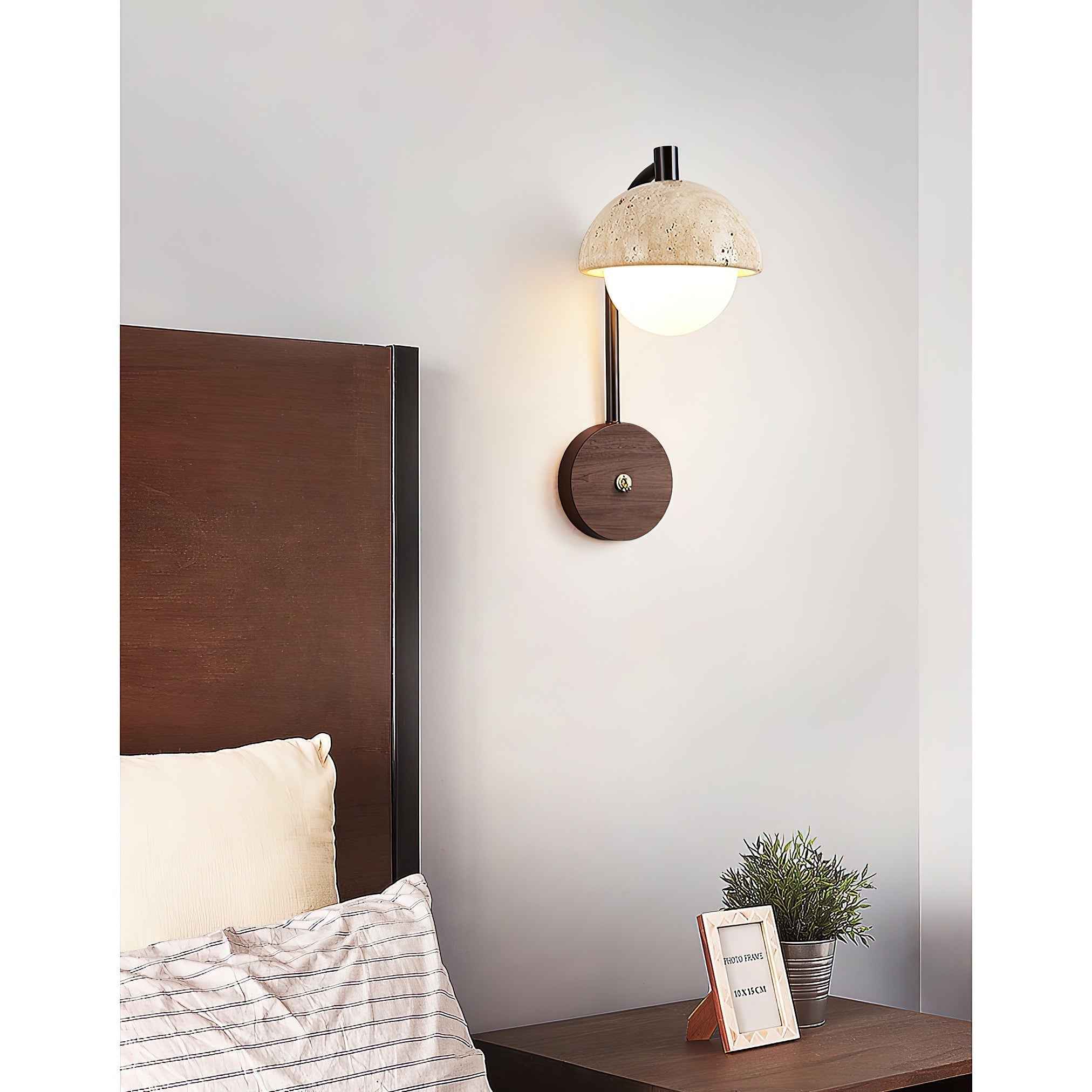 Civarir Applique Murale Travertin Beige Moderne - Neutralighting