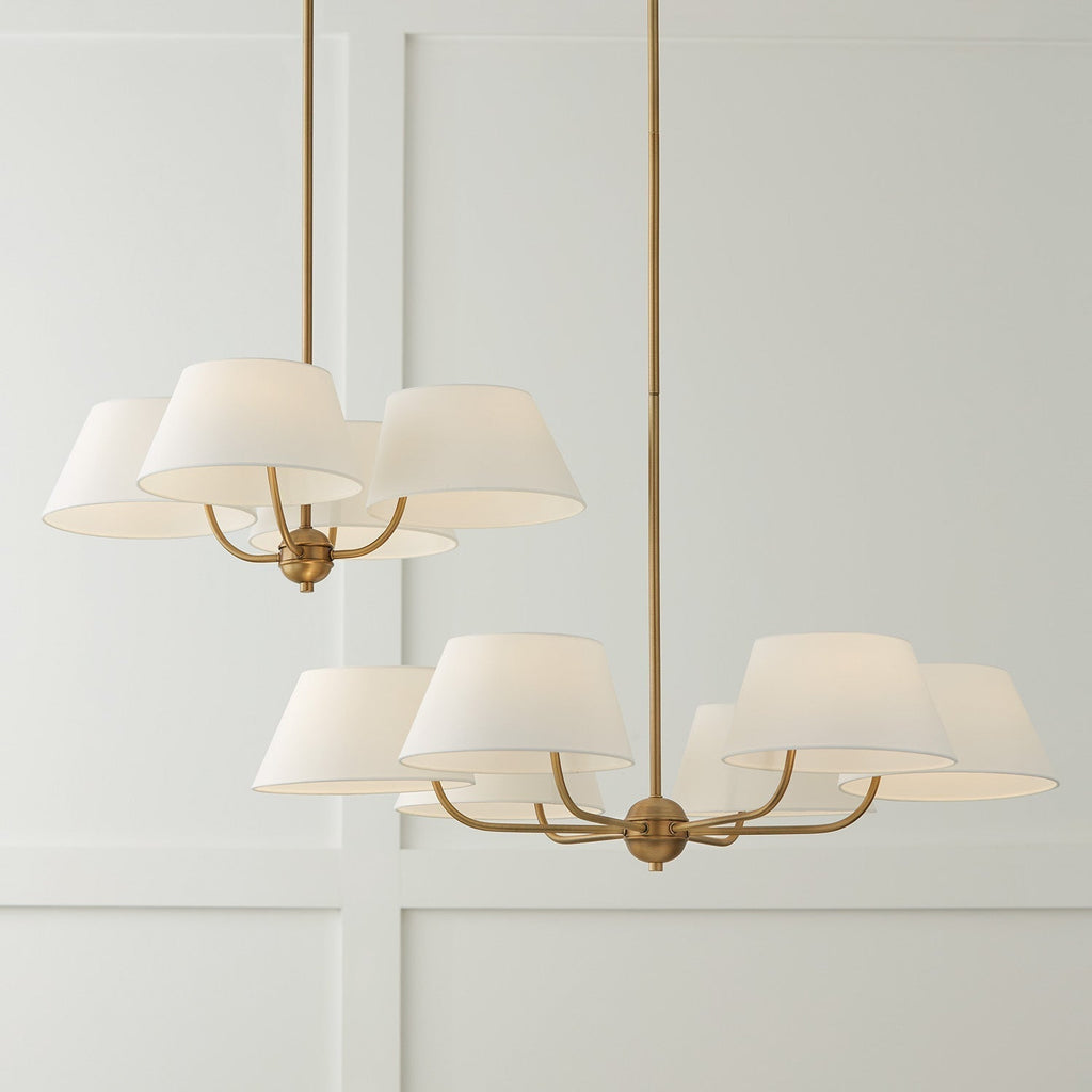 Arcara Lustre Tissu Laiton Industriel Vintage - Neutralighting