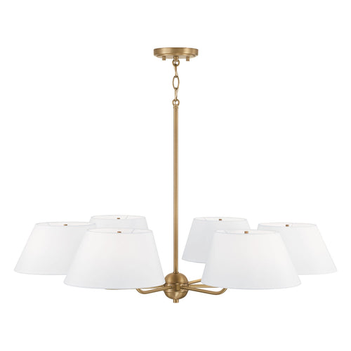 Arcara Lustre Tissu Laiton Industriel Vintage - Neutralighting