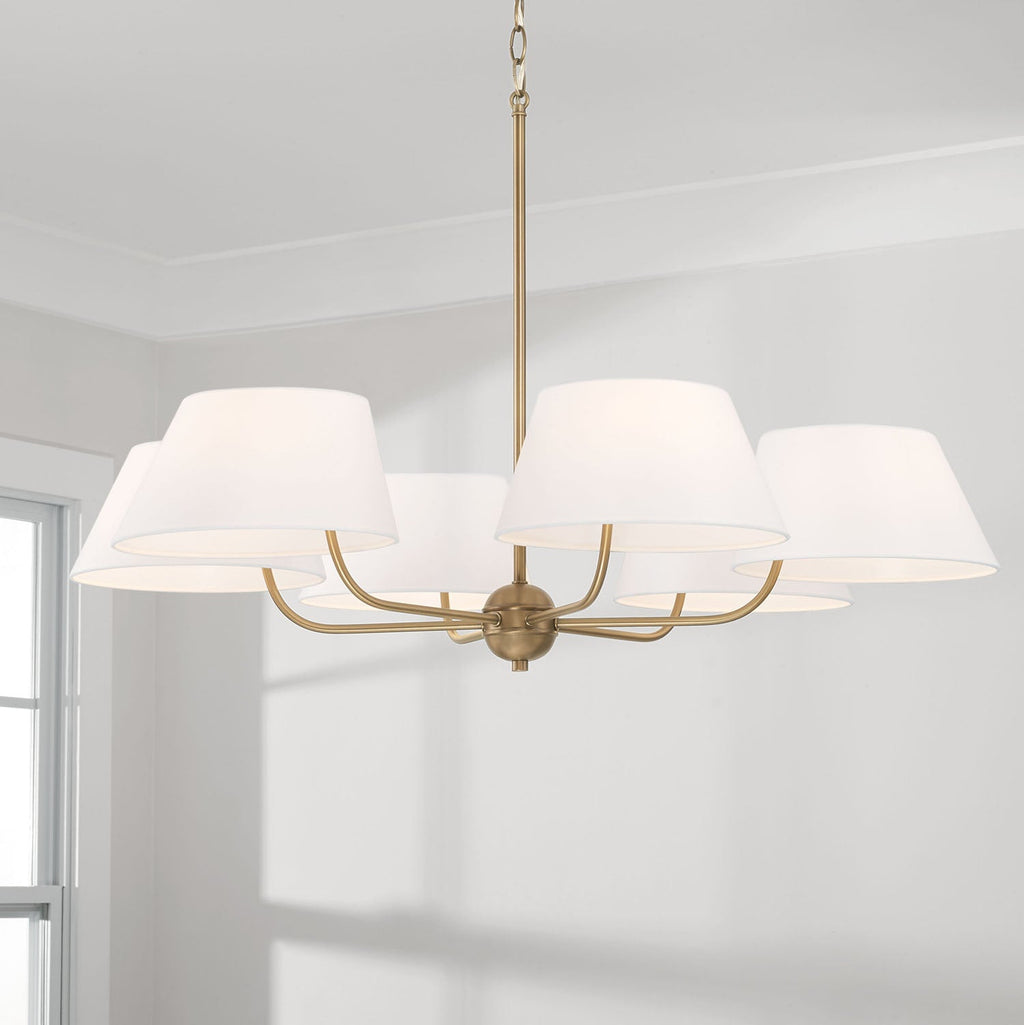 Arcara Lustre Tissu Laiton Industriel Vintage - Neutralighting