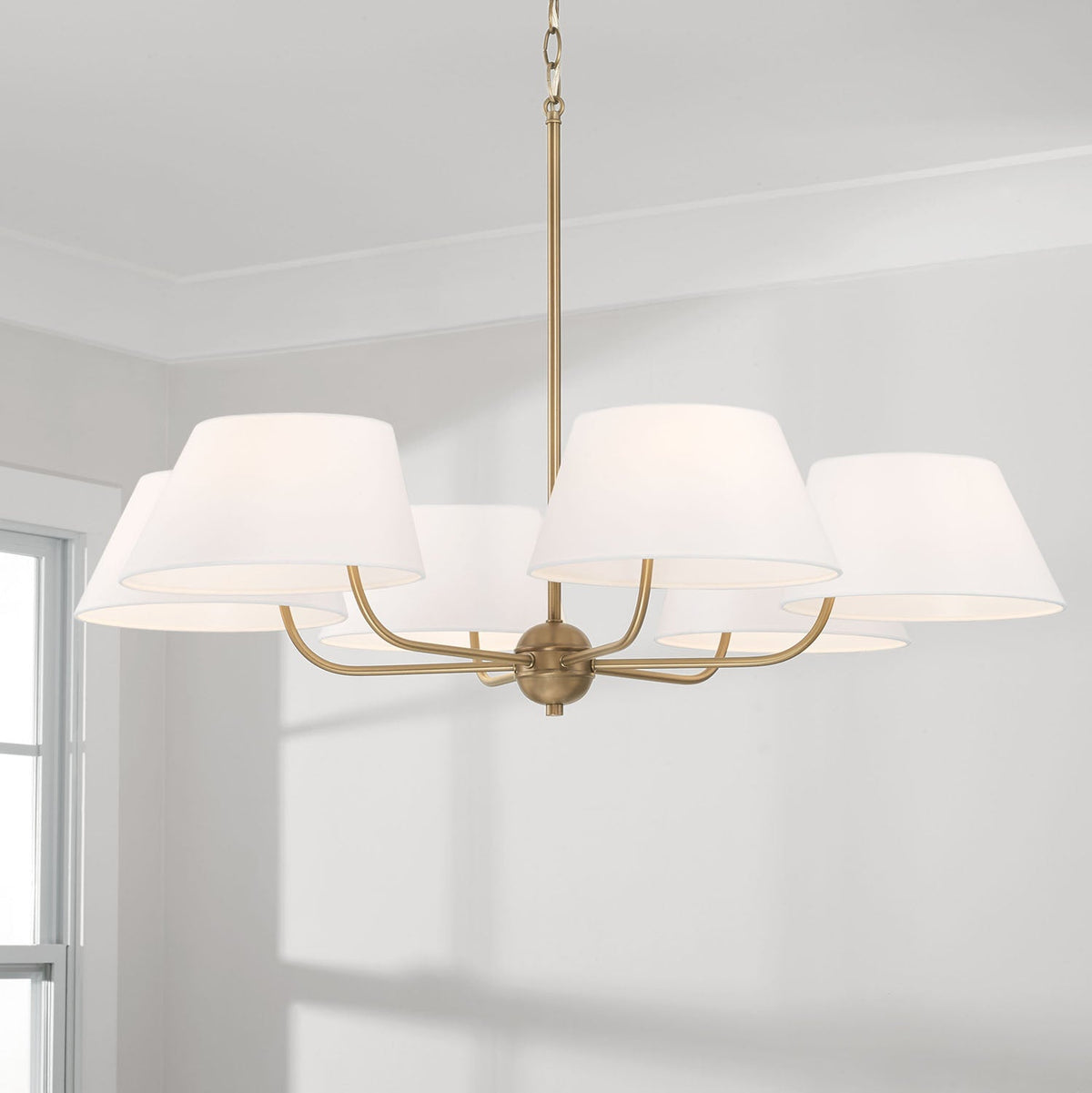 Arcara Lustre Tissu Laiton Industriel Vintage - Neutralighting