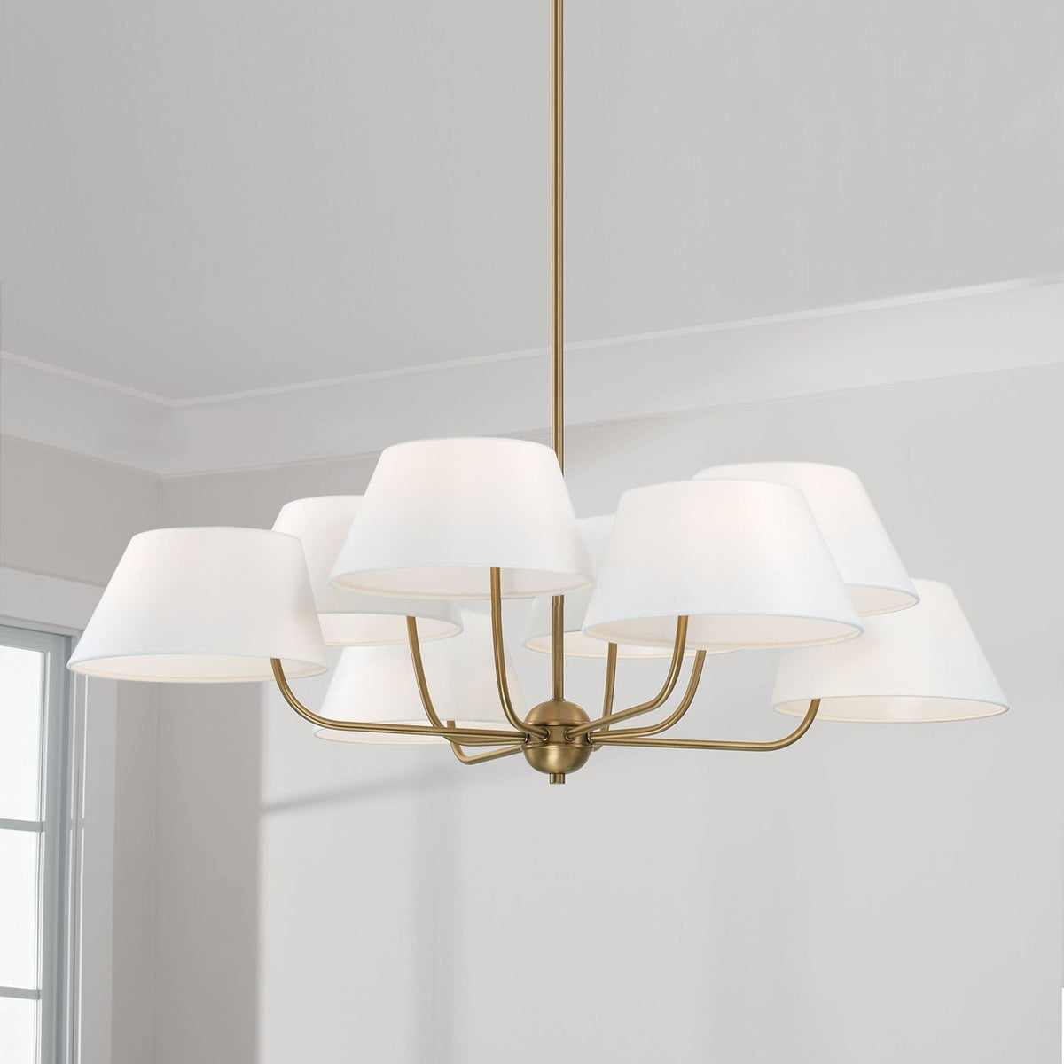 Arcara Lustre Tissu Laiton Industriel Vintage - Neutralighting