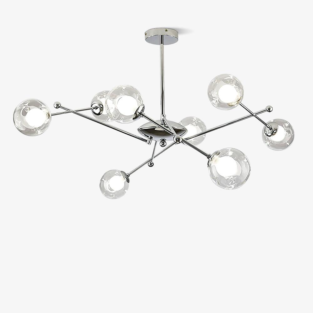 Lustra Chandelier en Verre et Chrome - Neutralighting