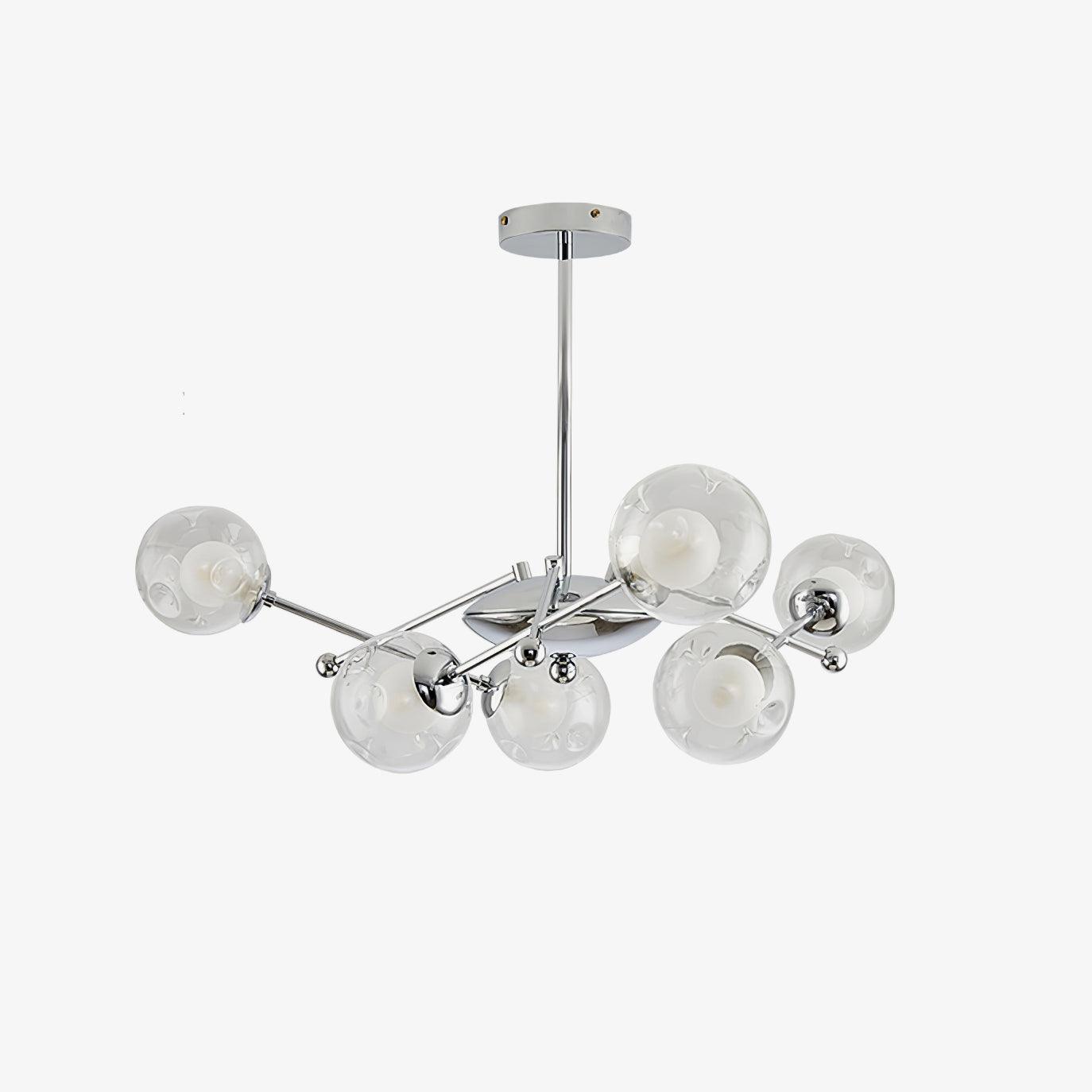 Lustra Chandelier en Verre et Chrome - Neutralighting