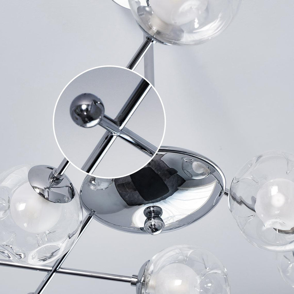 Lustra Chandelier en Verre et Chrome - Neutralighting
