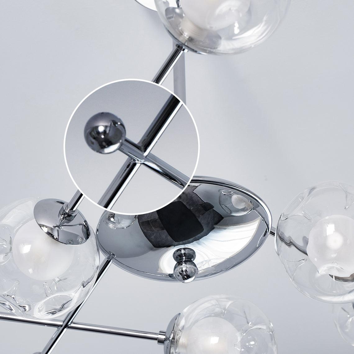 Lustra Chandelier en Verre et Chrome - Neutralighting