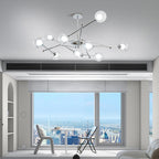 Lustra Chandelier en Verre et Chrome - Neutralighting