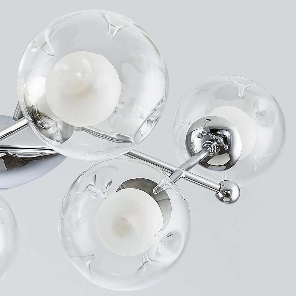 Lustra Chandelier en Verre et Chrome - Neutralighting
