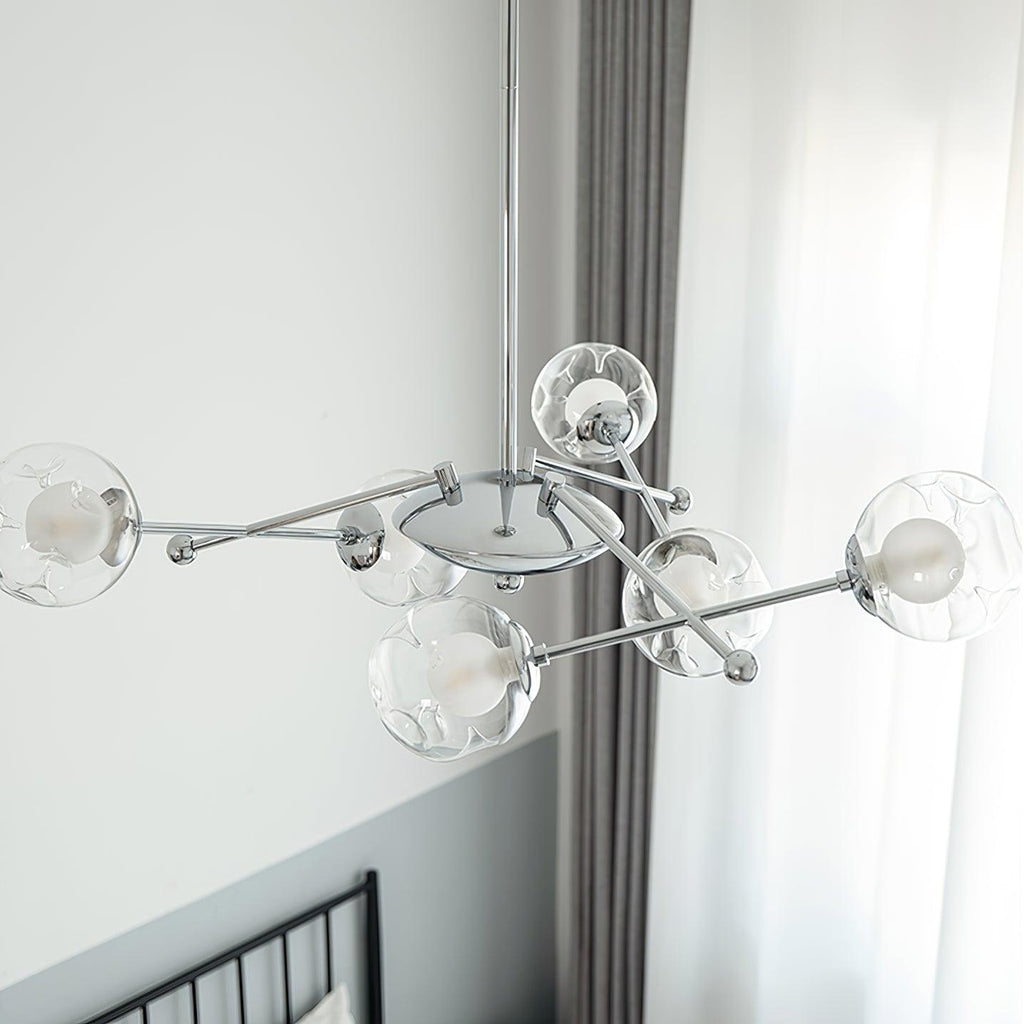 Lustra Chandelier en Verre et Chrome - Neutralighting