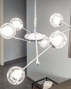 Lustra Chandelier en Verre et Chrome - Neutralighting