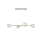 Lustra Chandelier en Verre et Chrome - Neutralighting