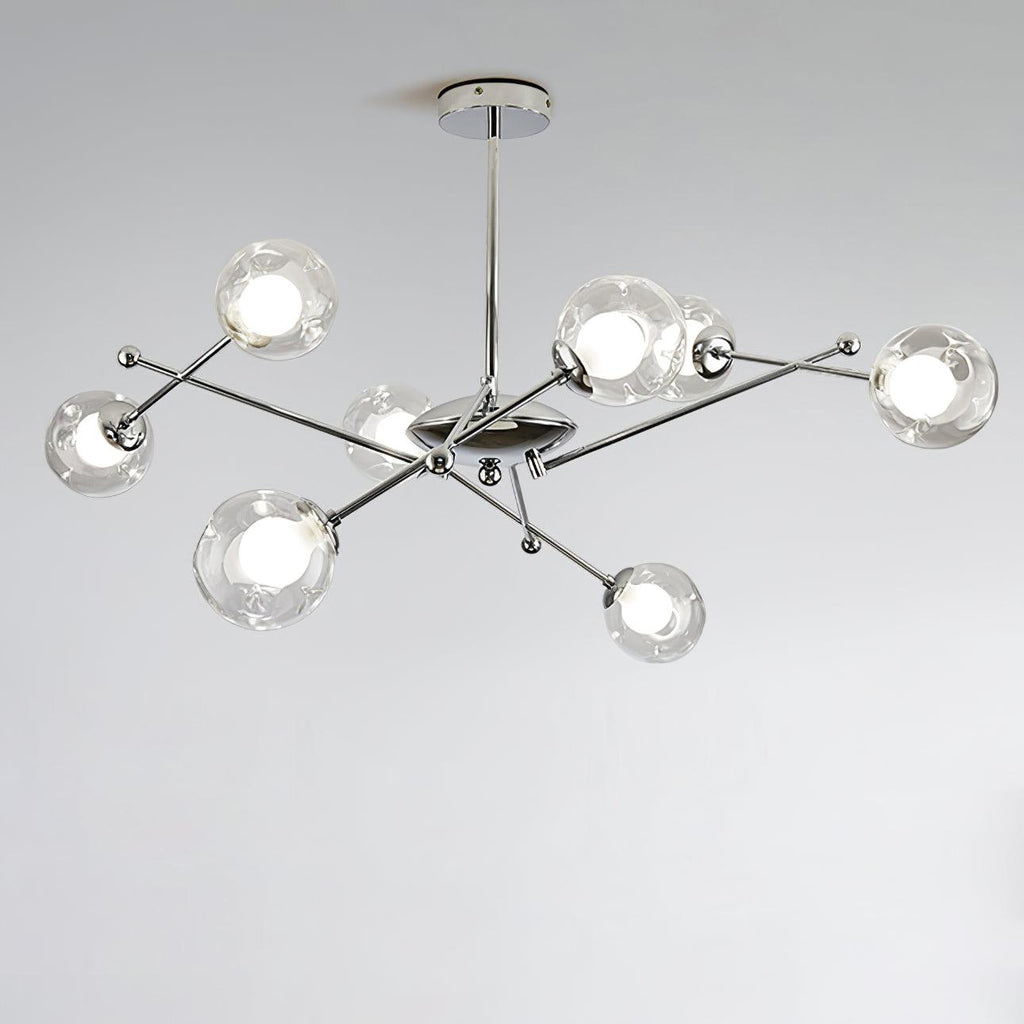 Lustra Chandelier en Verre et Chrome - Neutralighting