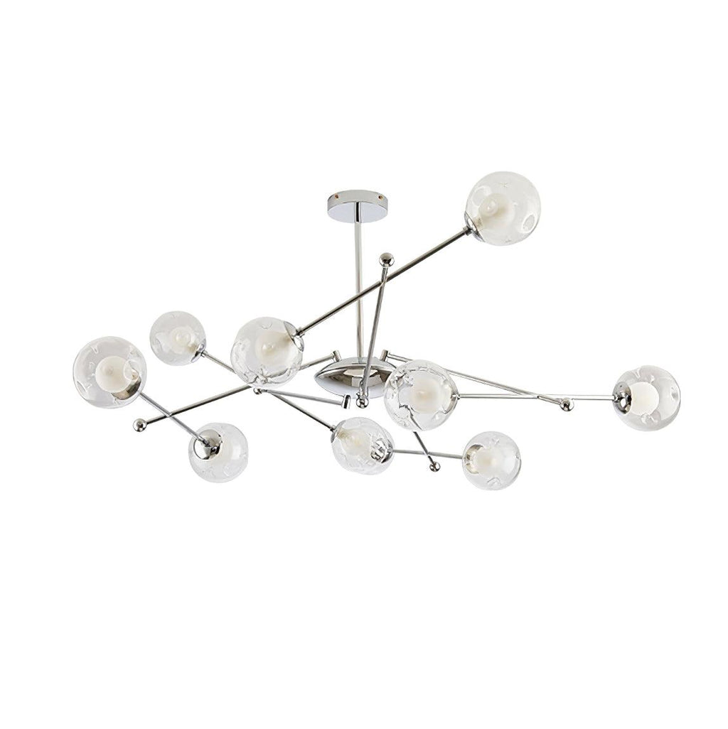 Lustra Chandelier en Verre et Chrome - Neutralighting