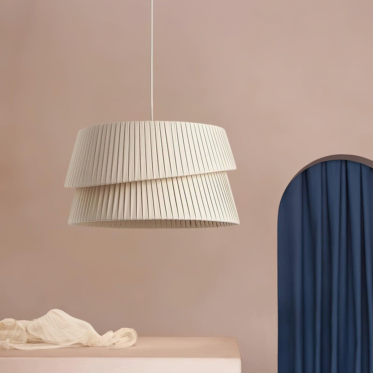 Zarion Tissu Scandinave Pendentif Lumière - Neutralighting