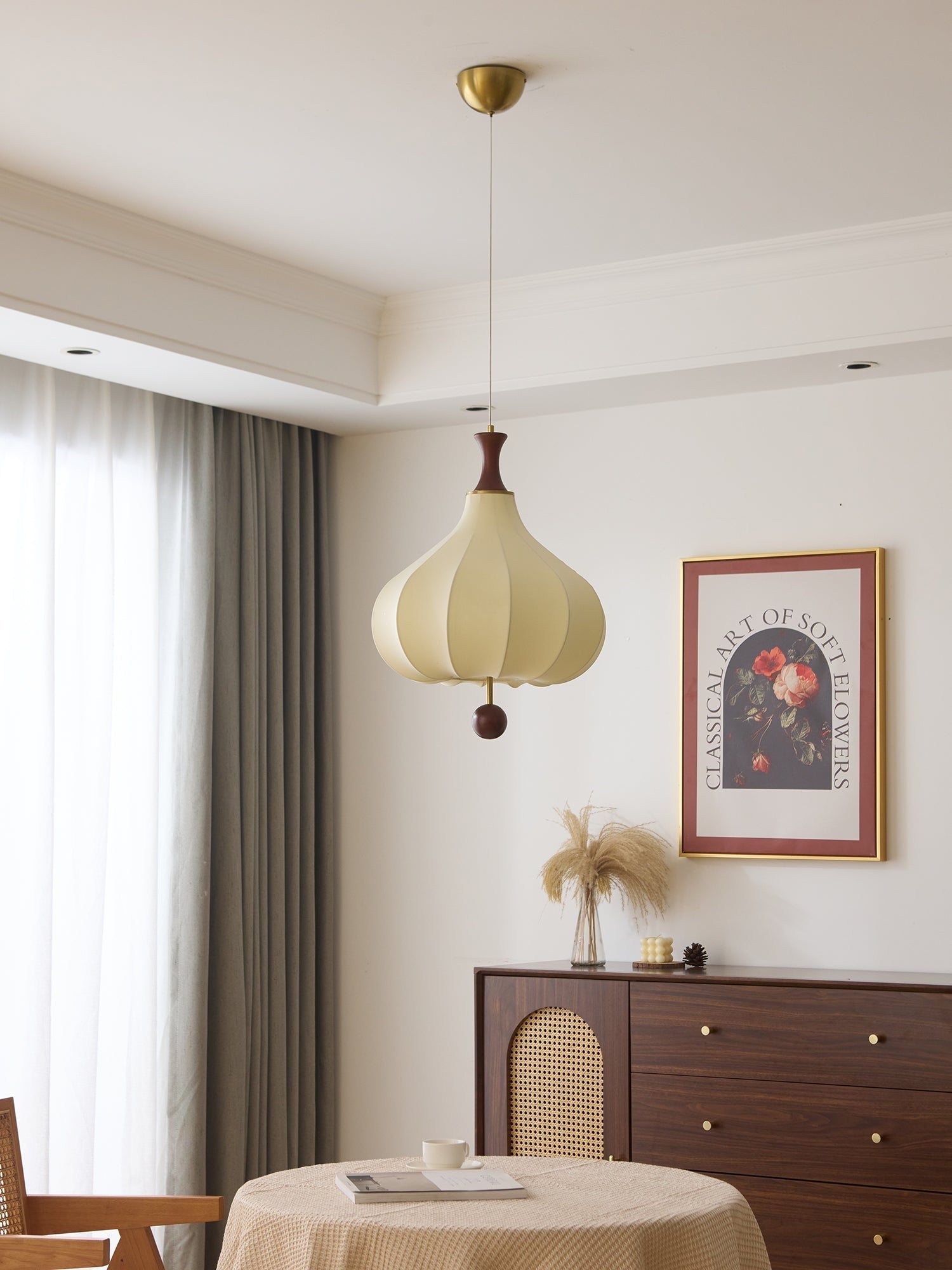 Mymira Lampe Pendante Traditionnelle Élégance en Bois - Neutralighting