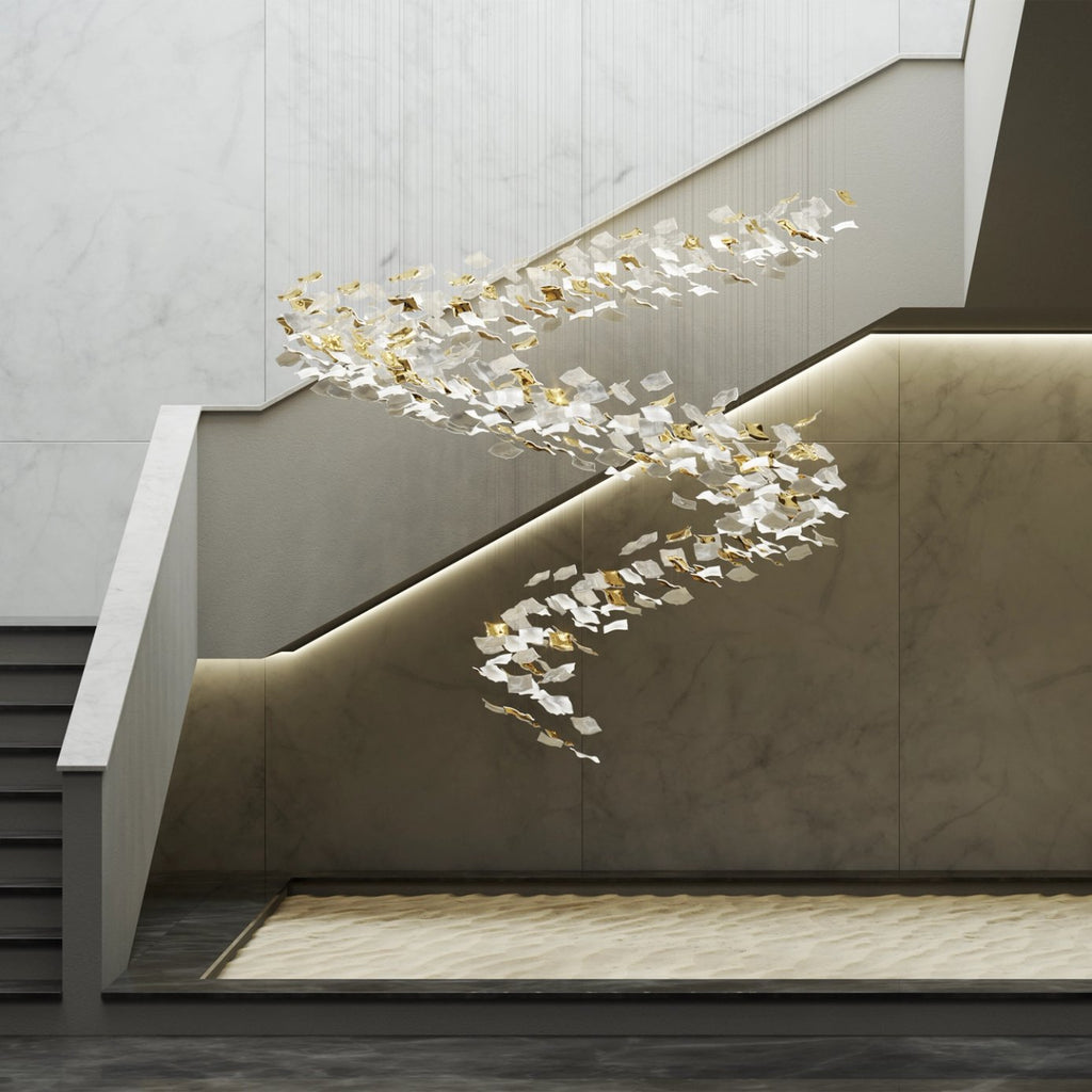 Viliros Verre Spirale Suspension Lumière - Neutralighting