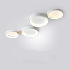 Fylo Plafonnier Rond Moderne. Métal/Bois. Blanc/Gris/Vert. Salon - Neutralighting
