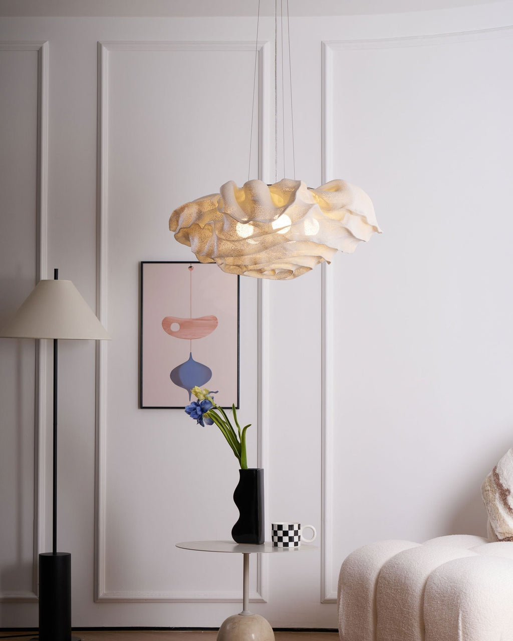 Wavern Suspension Lampe Artistique en Acier - Neutralighting