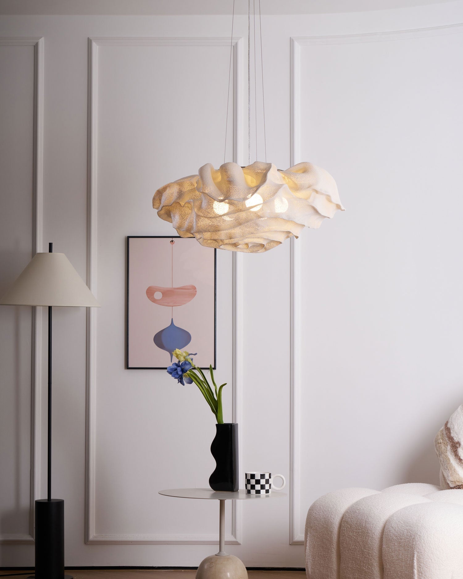 Wavern Suspension Lampe Artistique en Acier - Neutralighting
