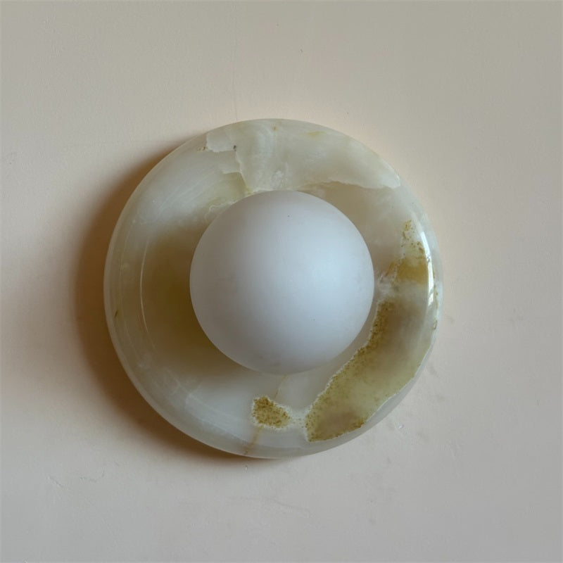 Aursilos Applique Murale Verre Jade Blanc Art Nordique Premium - Neutralighting