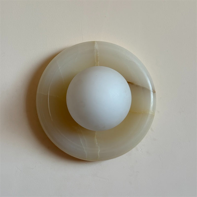 Aursilos Applique Murale Verre Jade Blanc Art Nordique Premium - Neutralighting