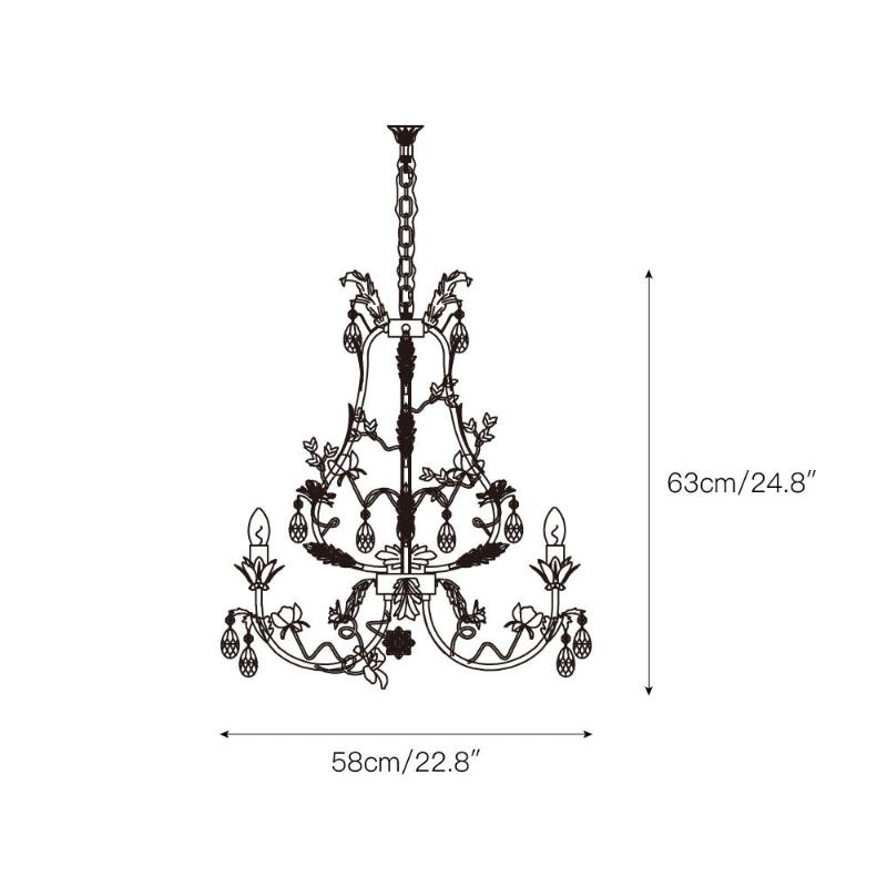 Vavenara Lustre Cristal Blanc Rose Luxe - Neutralighting