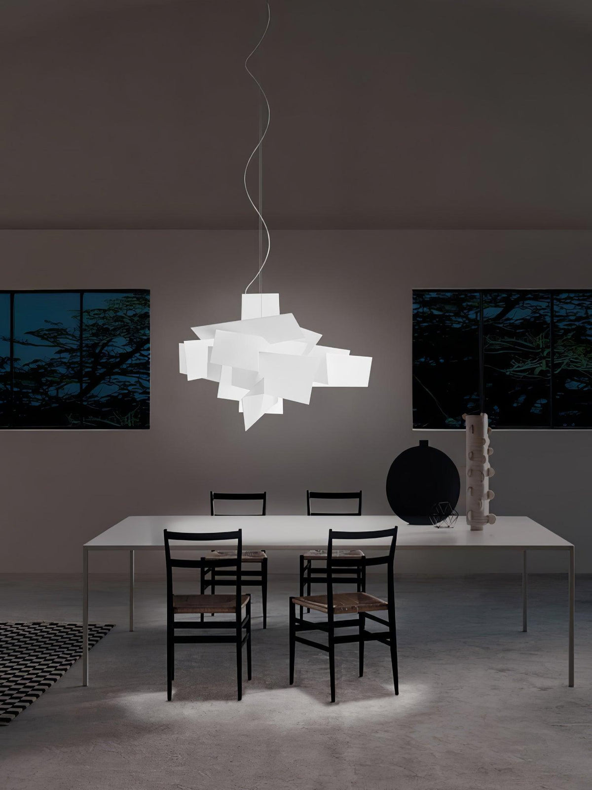 Origami Suspension blanche moderne - Neutralighting