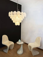Aurora Lustre en Verre de Murano Blanc - Neutralighting