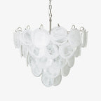 Aurora Lustre en Verre de Murano Blanc - Neutralighting