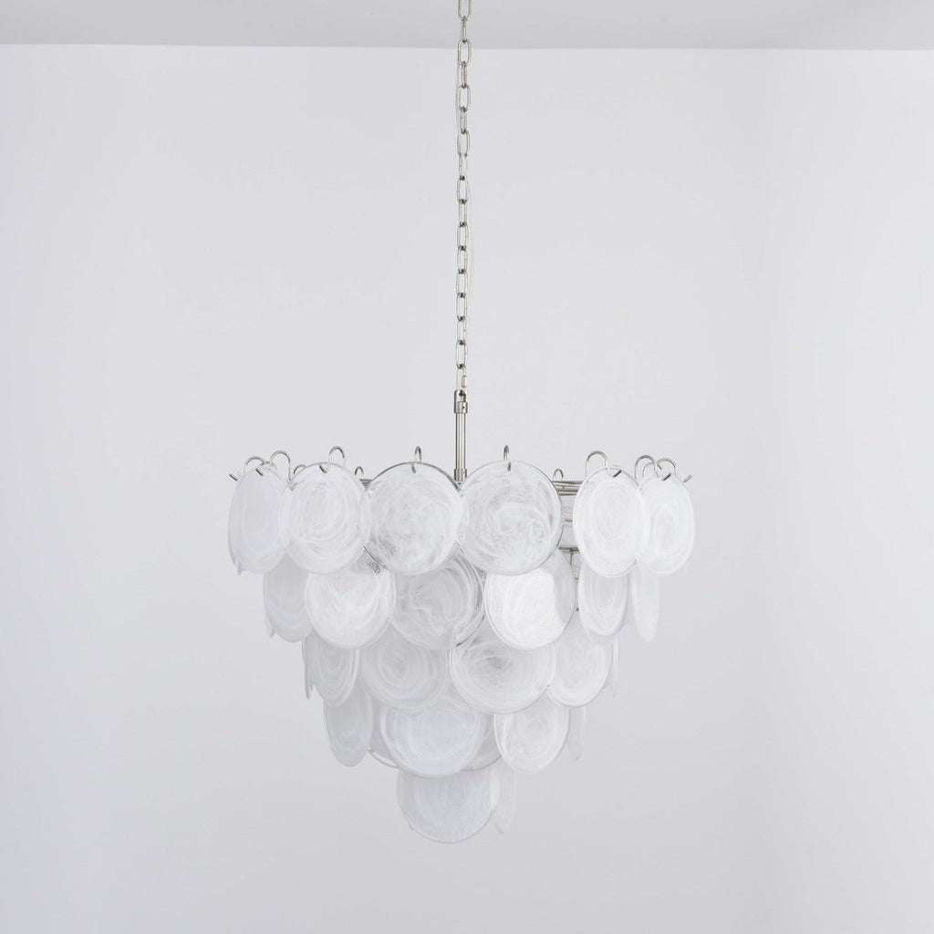 Aurora Lustre en Verre de Murano Blanc - Neutralighting