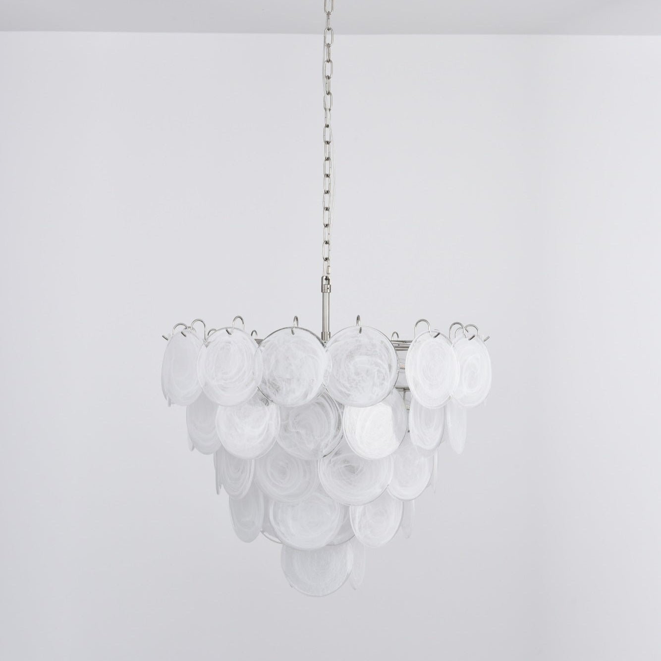 Aurora Lustre en Verre de Murano Blanc - Neutralighting