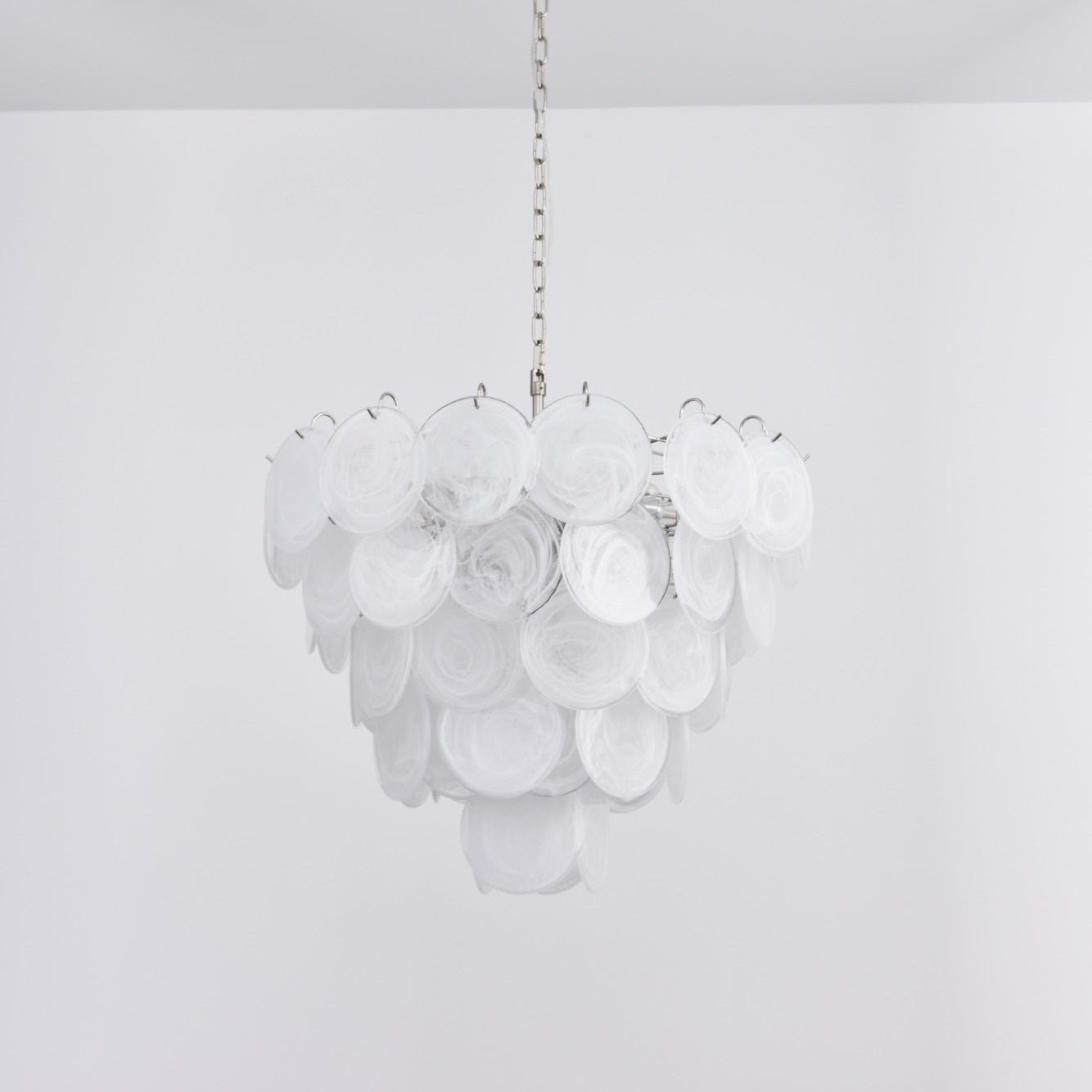 Aurora Lustre en Verre de Murano Blanc - Neutralighting