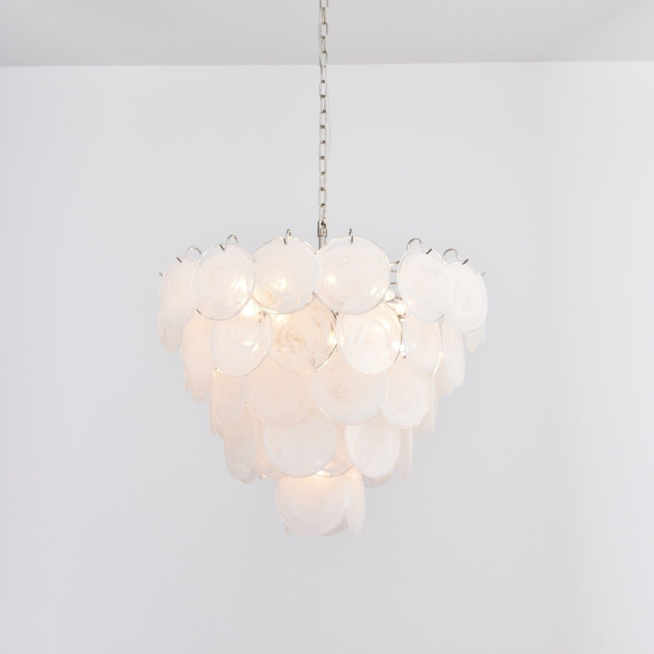 Aurora Lustre en Verre de Murano Blanc - Neutralighting