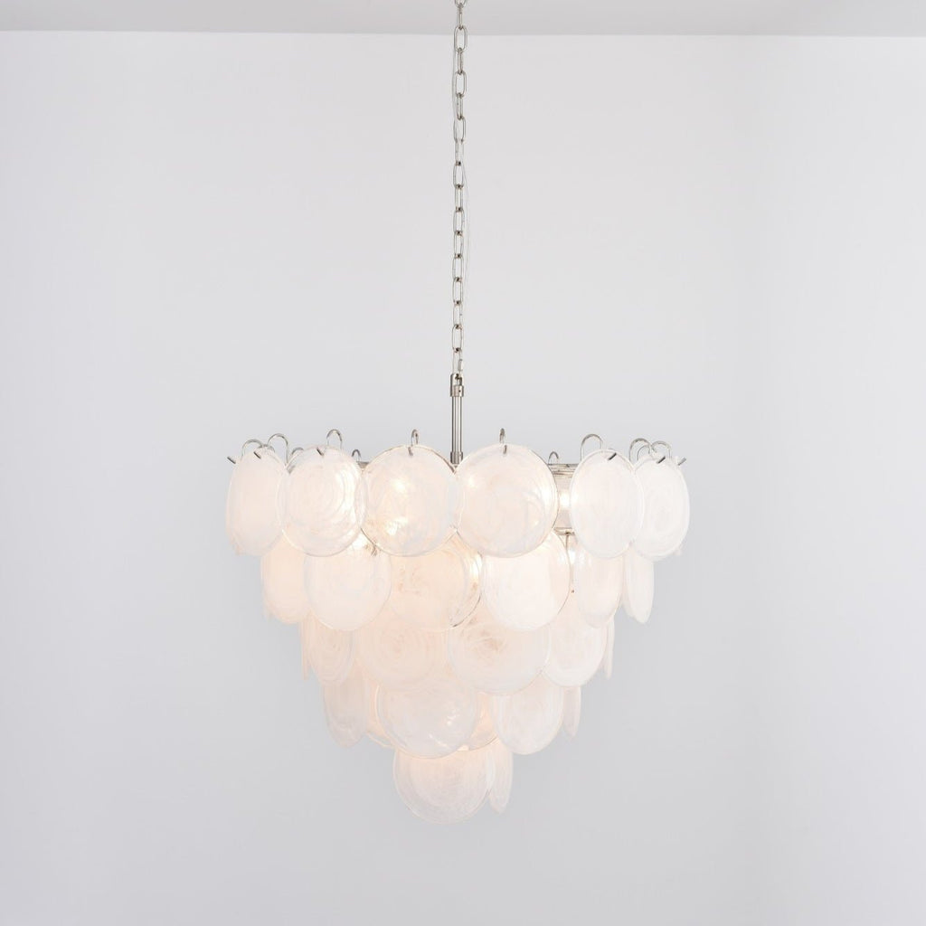 Aurora Lustre en Verre de Murano Blanc - Neutralighting