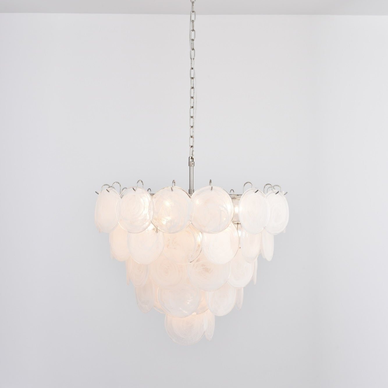 Aurora Lustre en Verre de Murano Blanc - Neutralighting